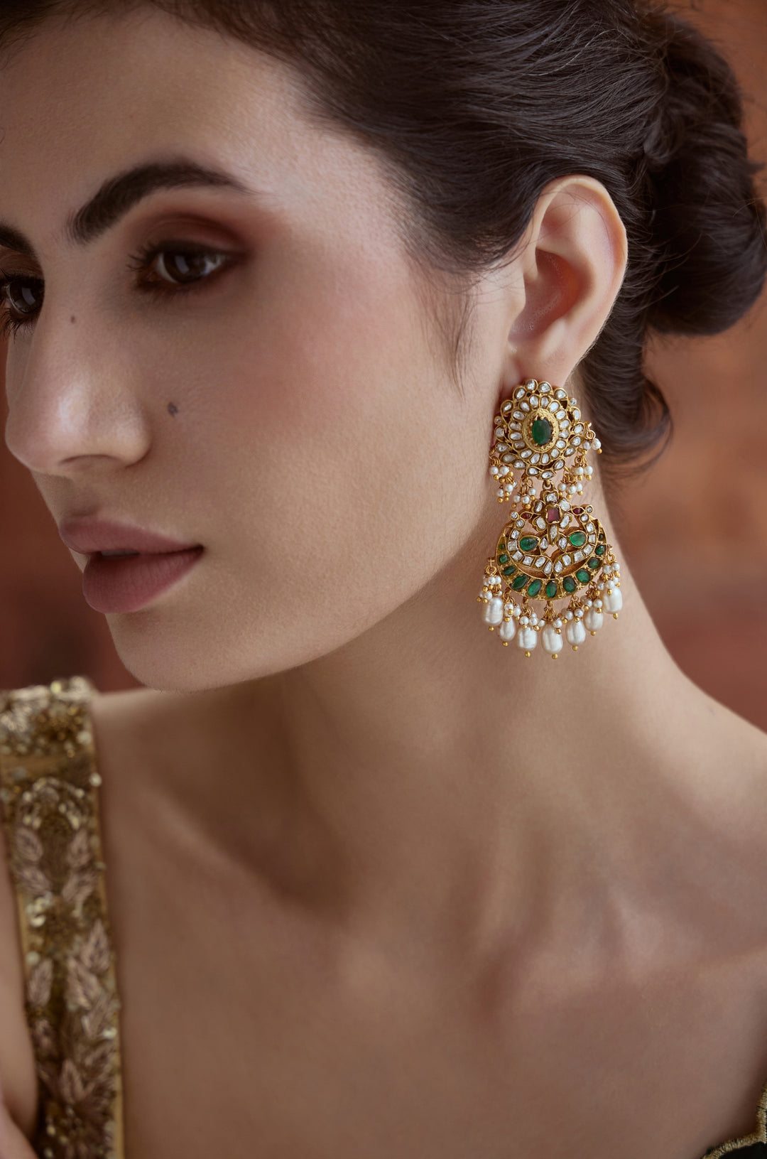 Tavisha Green Silver Earrings