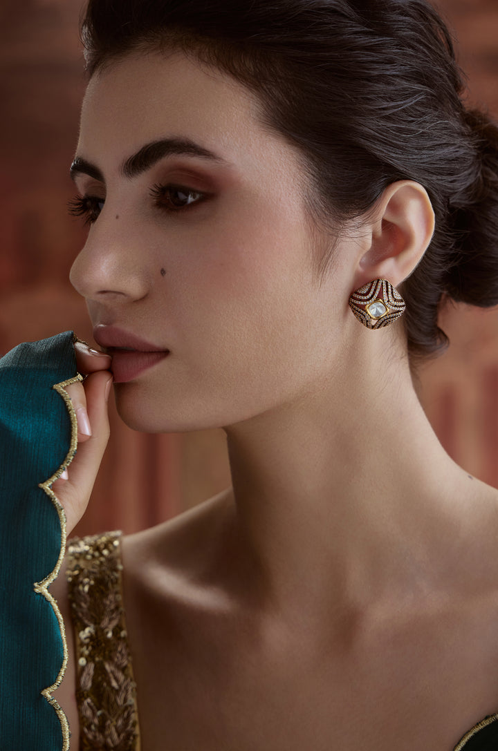 Zarmeen Polki Stud Earrings