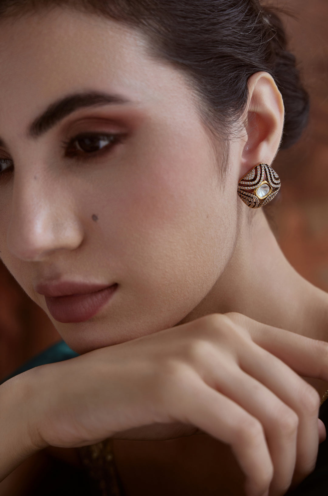 Zarmeen Polki Stud Earrings