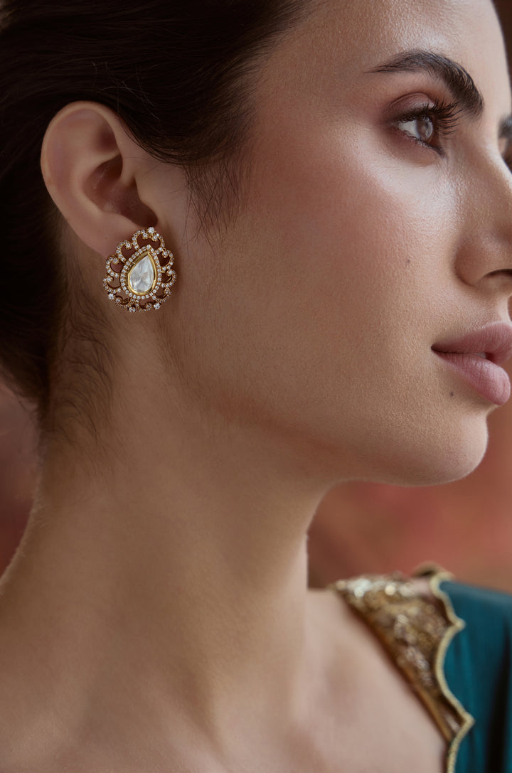 Raasya Polki Stud Earrings