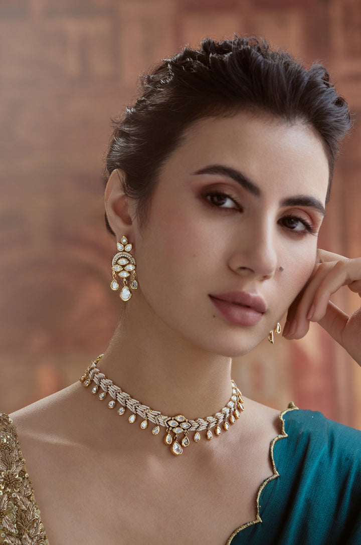 Naqsh Polki Necklace Set