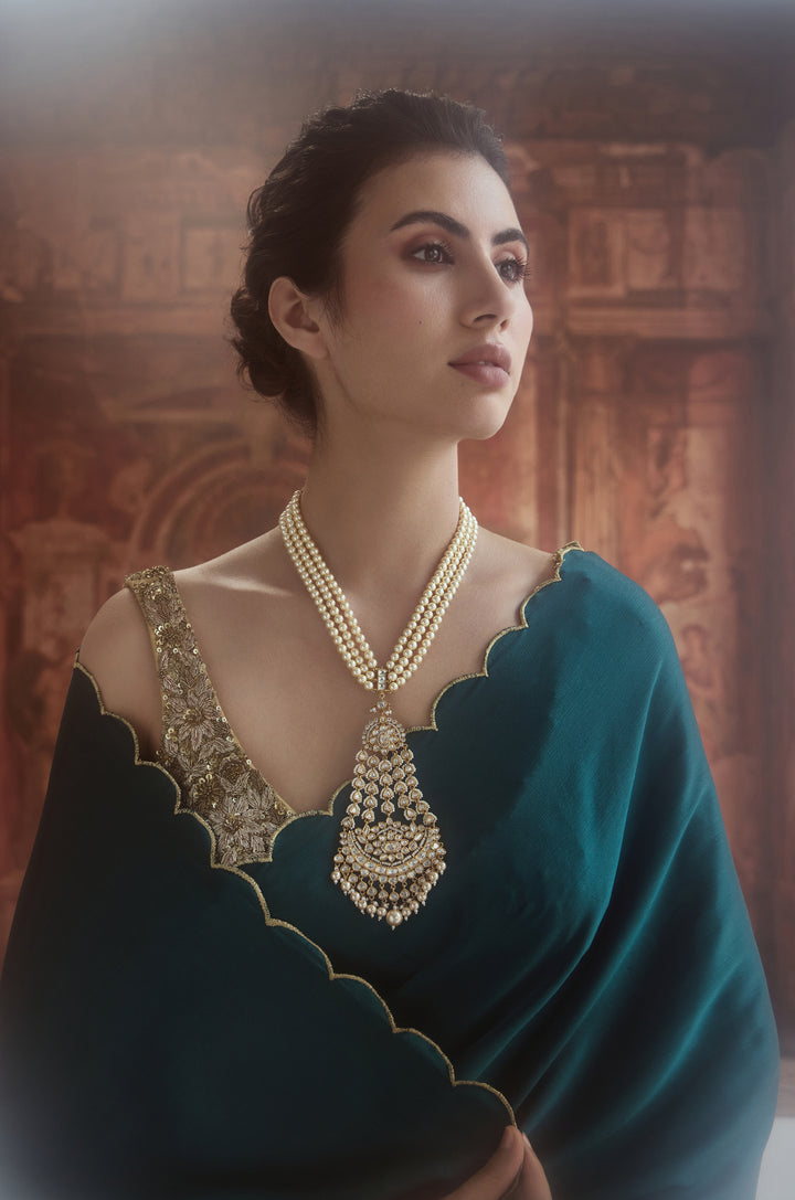 Zarisha Pearl Polki Necklace