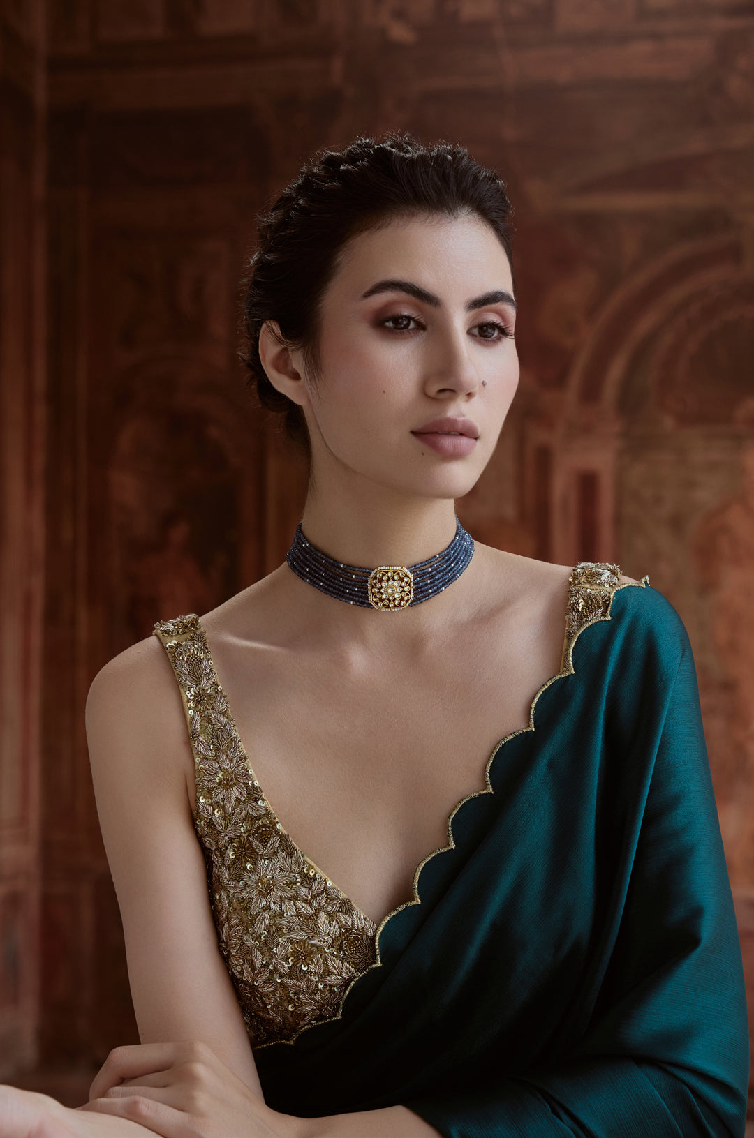 Midnight Blue Choker Necklace