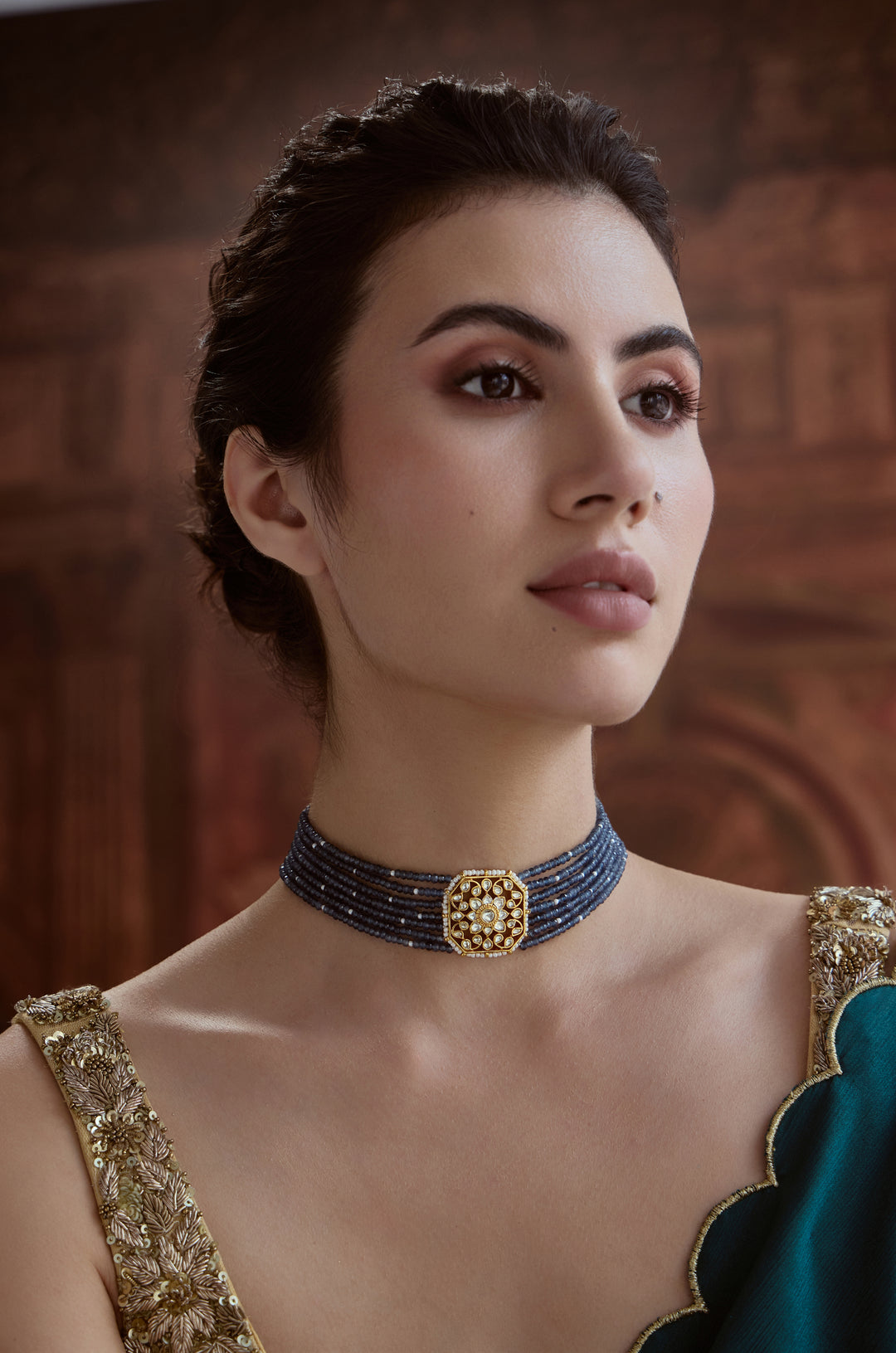 Midnight Blue Choker Necklace