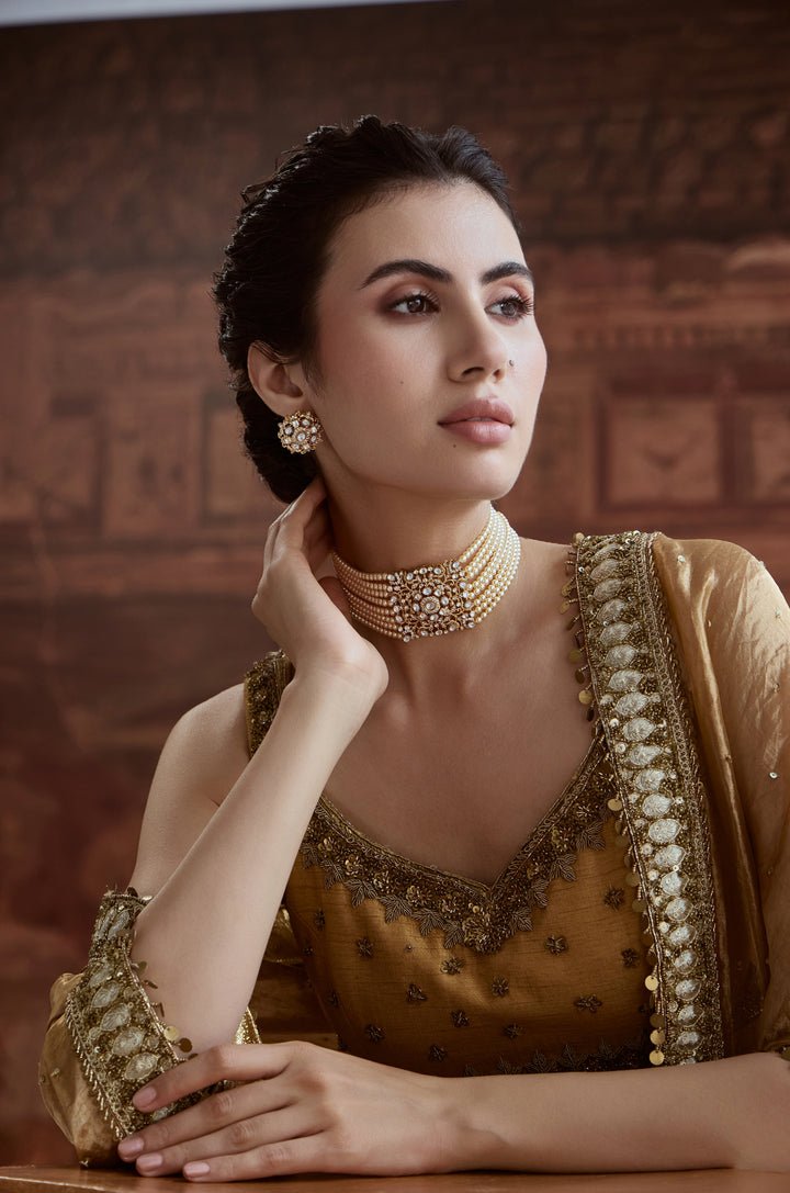 Yamisha Pearl Choker Necklace Set