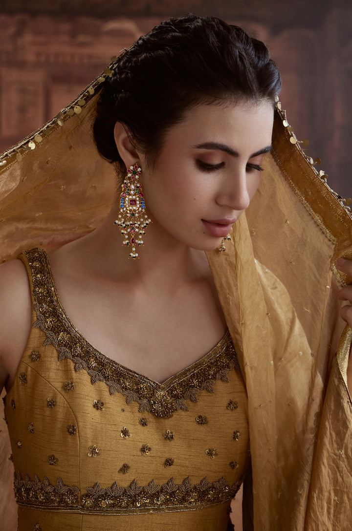 Novika Multicolored Kundan Earrings
