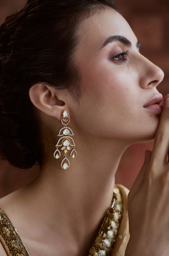 Qasr Polki Drop Earrings