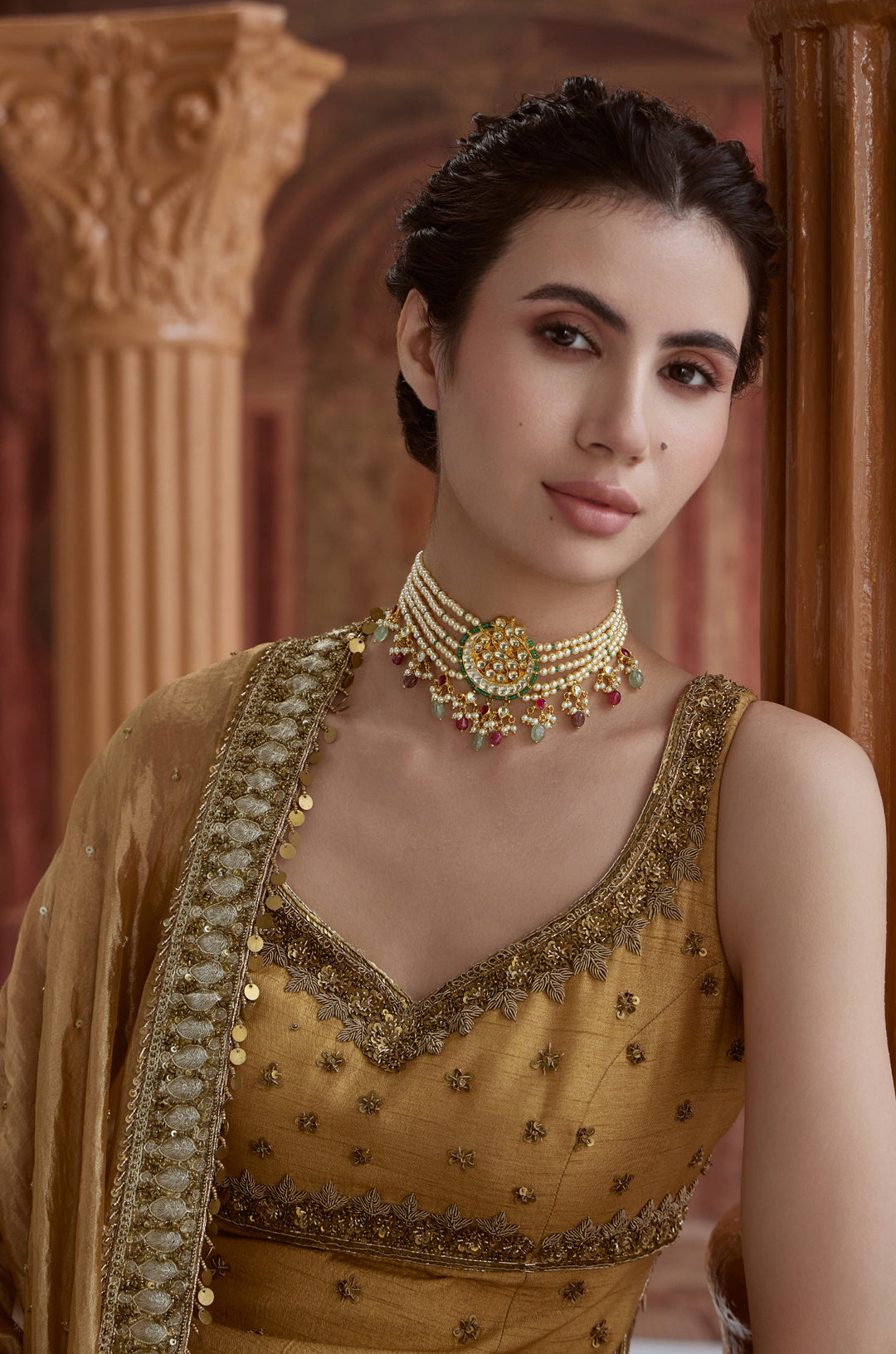Noor Kundan And Pearls Necklace