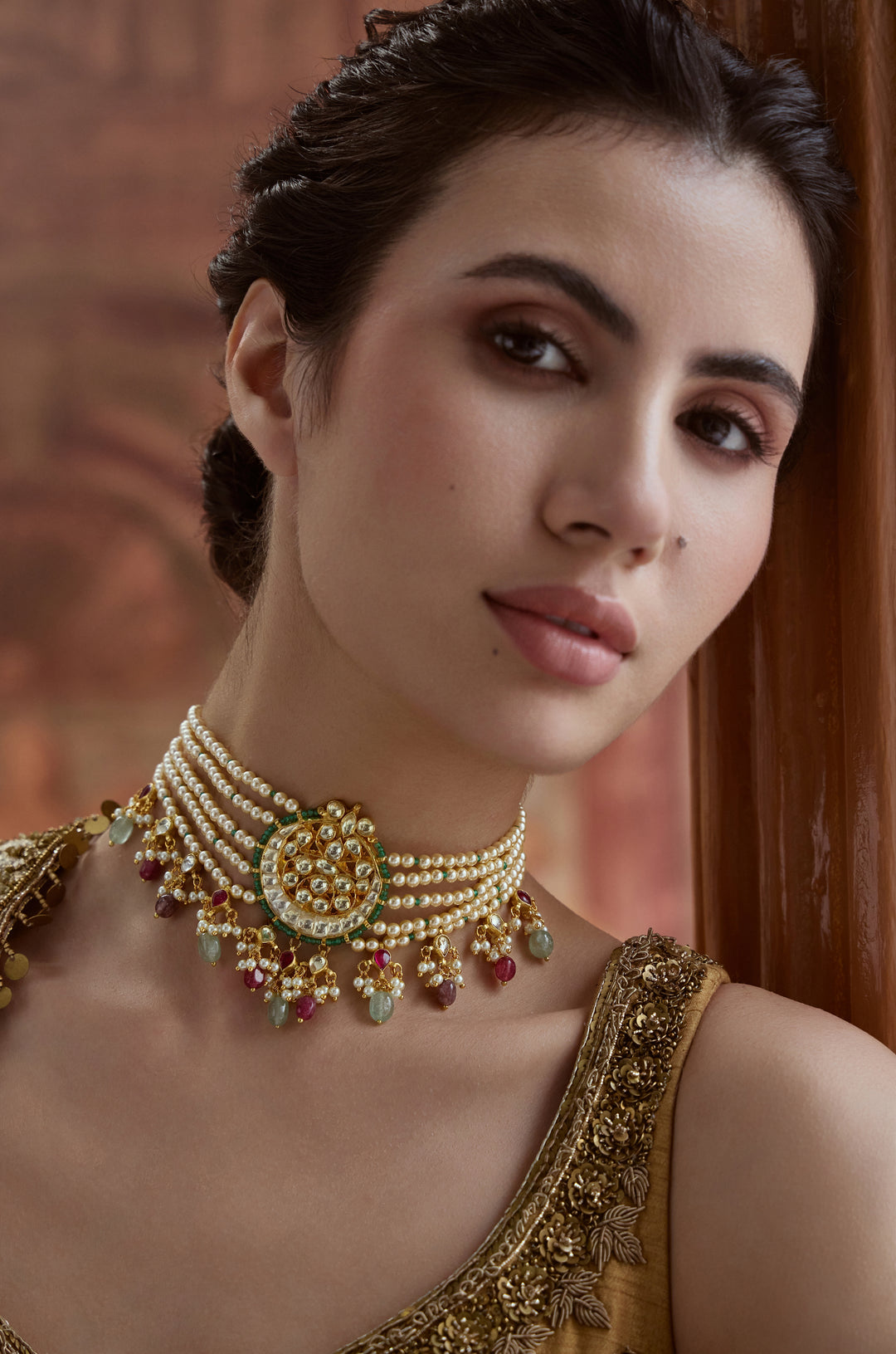 Noor Kundan And Pearls Necklace
