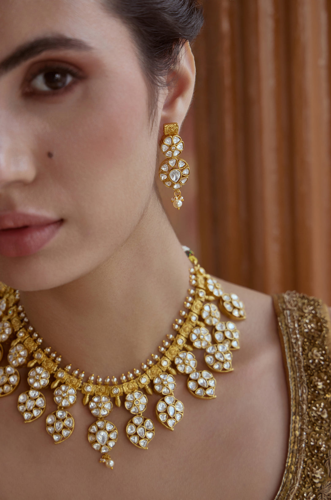Pranali Polki Necklace Set
