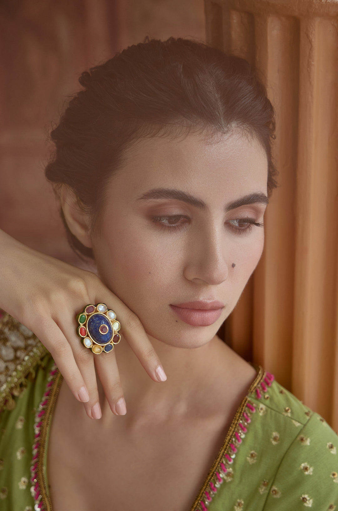 Ramya Navrattan Kundan Ring