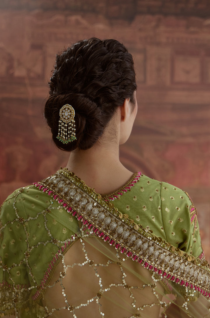 Abhisha Polki Braid Pin
