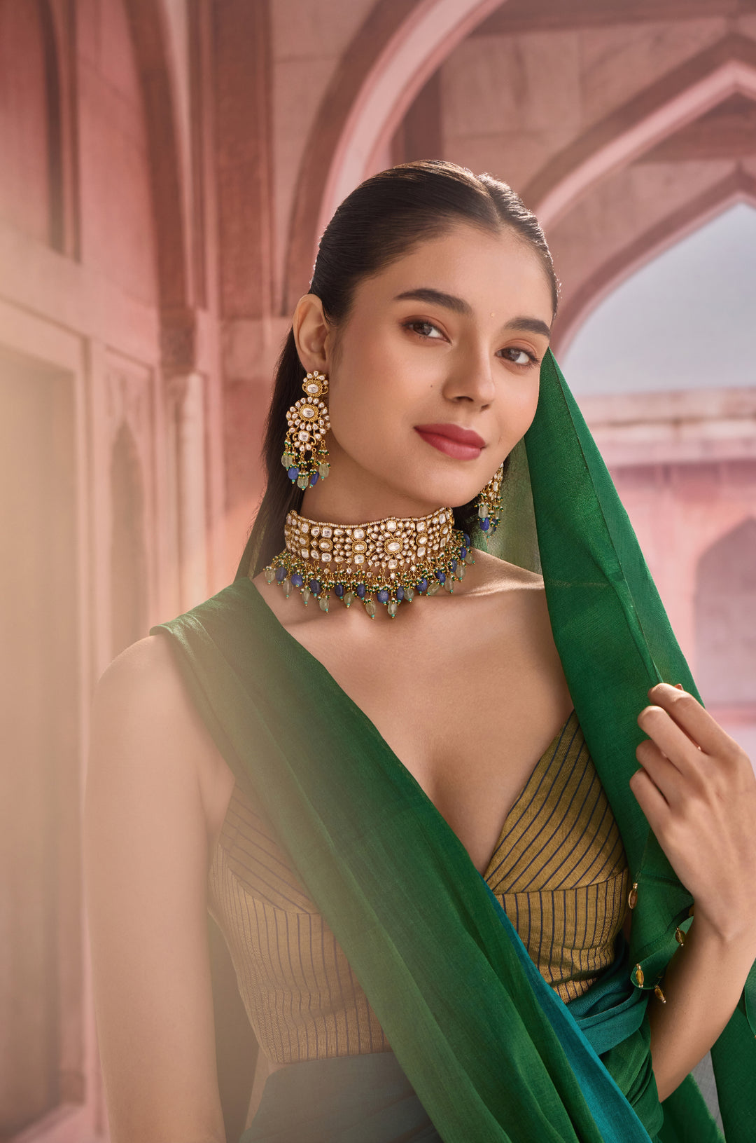 Tihaa Polki Necklace Set