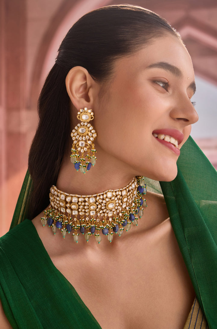 Tihaa Polki Necklace Set