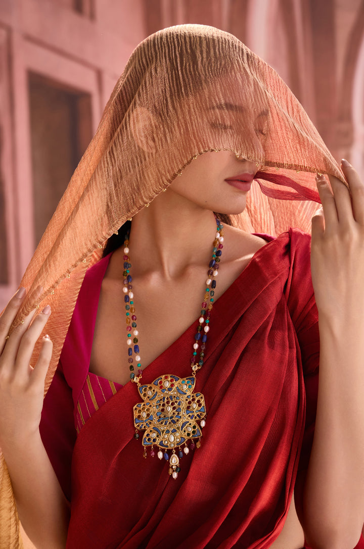 Shamala Multicolored Jadau Necklace
