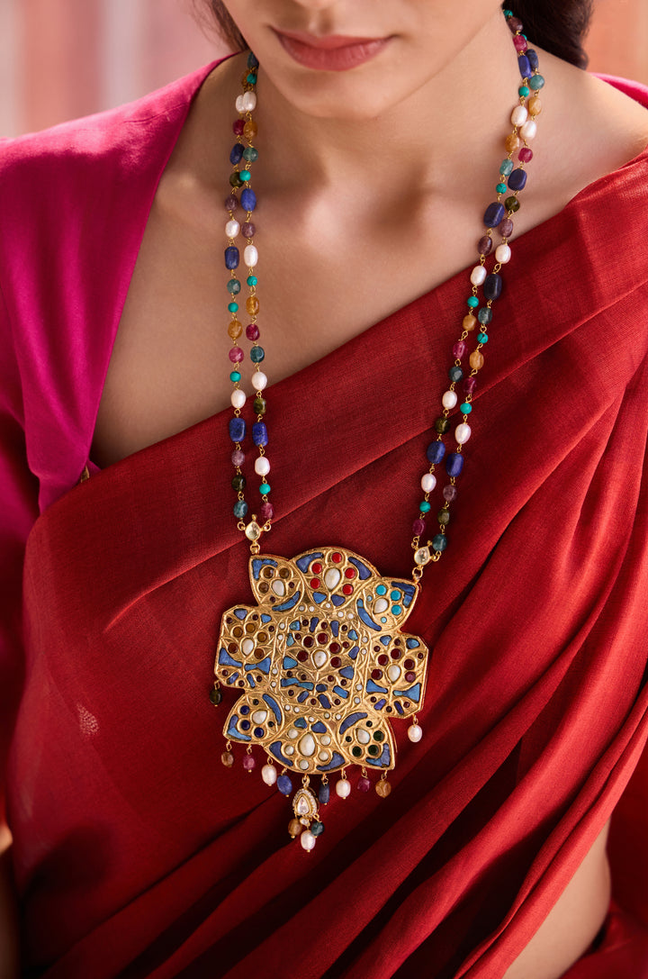 Shamala Multicolored Jadau Necklace