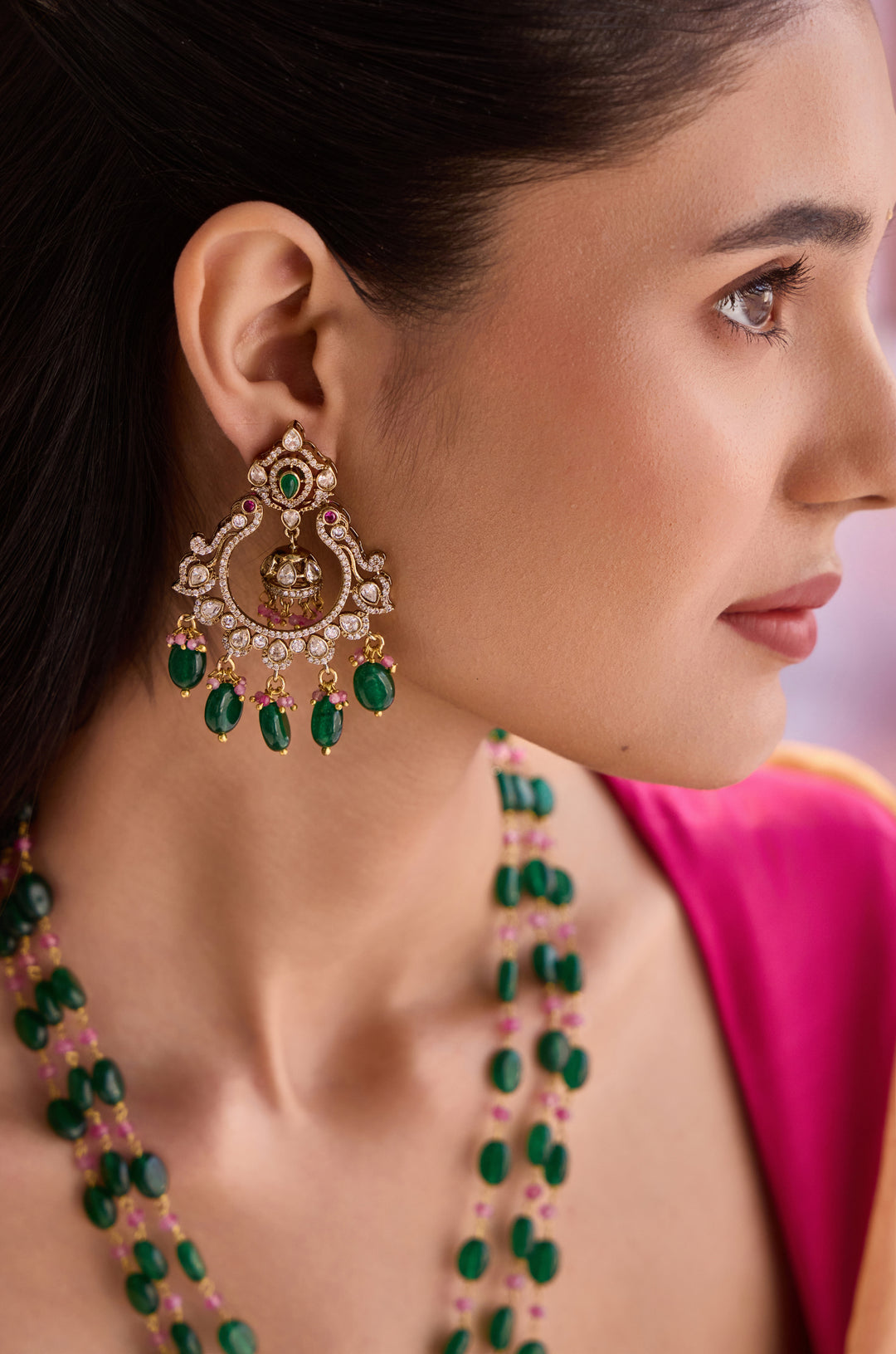 Kuhu Victorian Polki Necklace Set