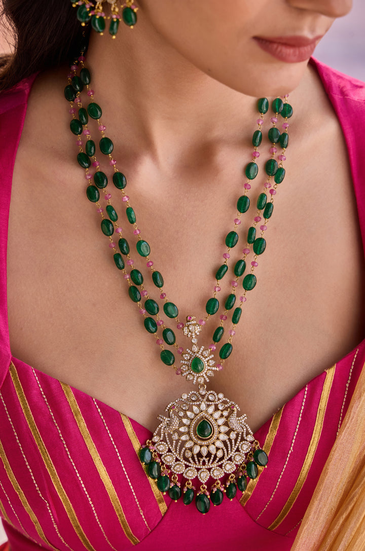 Kuhu Victorian Polki Necklace Set