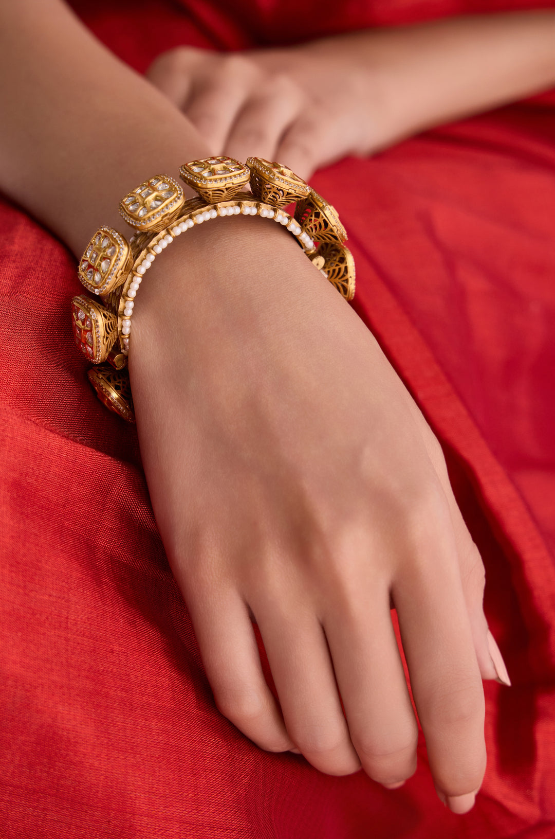 Tanisha Polki Pacheli Bangle