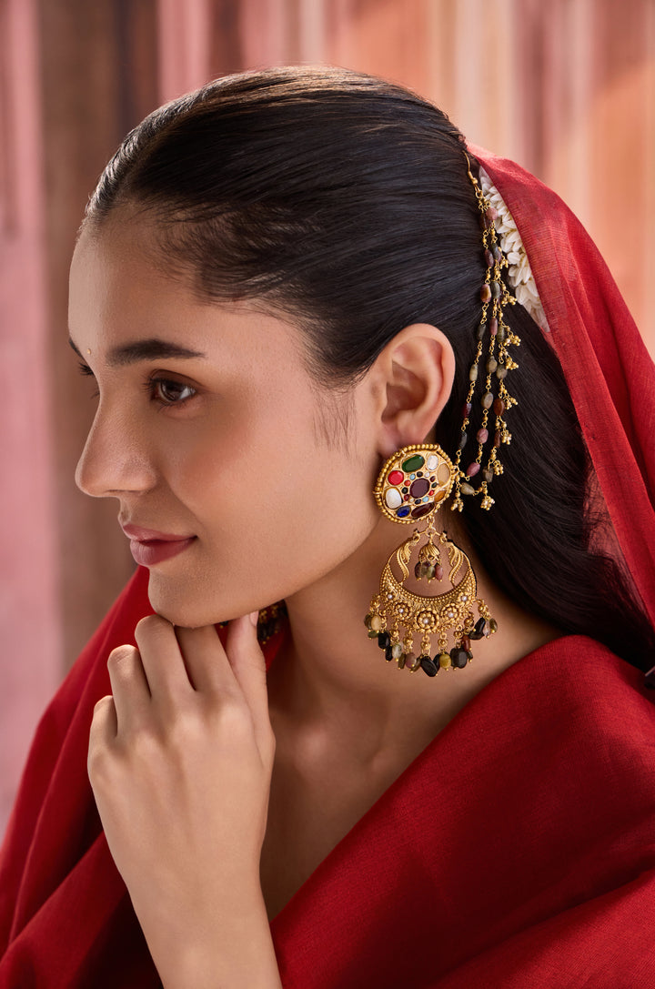 Zienna Navrattan Chandbali Earrings