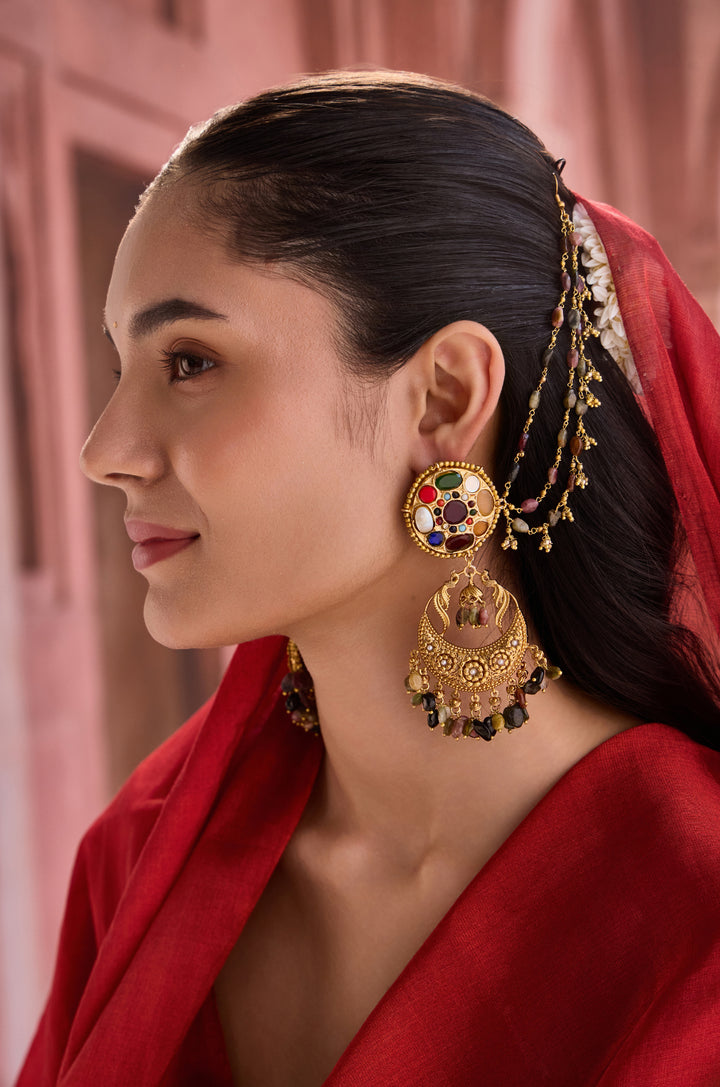 Zienna Navrattan Chandbali Earrings