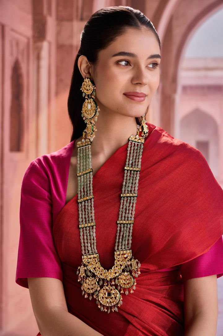 Mita Mint Kundan Necklace Set