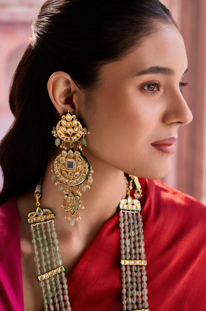Mita Mint Kundan Necklace Set