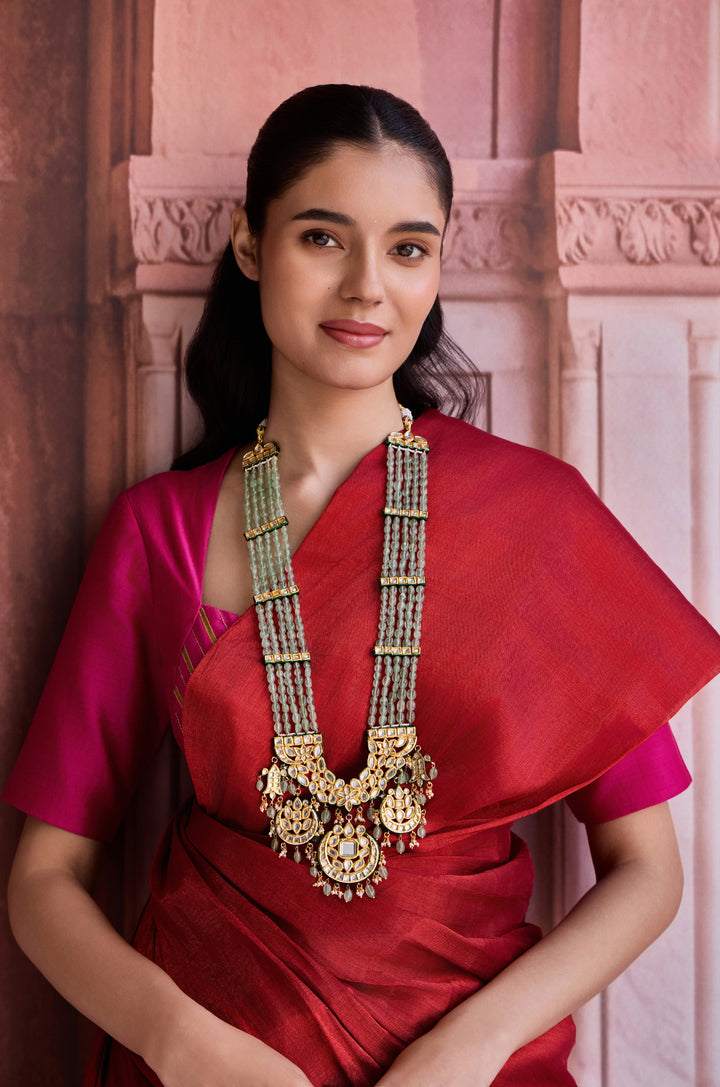 Mita Mint Kundan Necklace Set