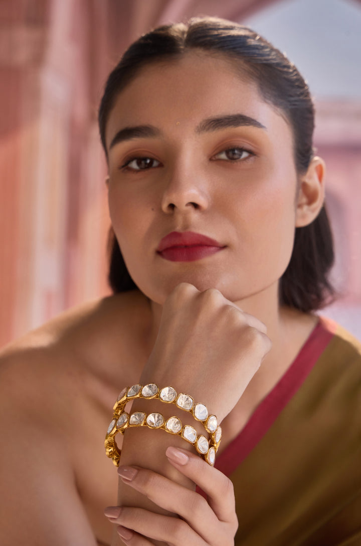 Agrima Polki Bangles - Set of 2