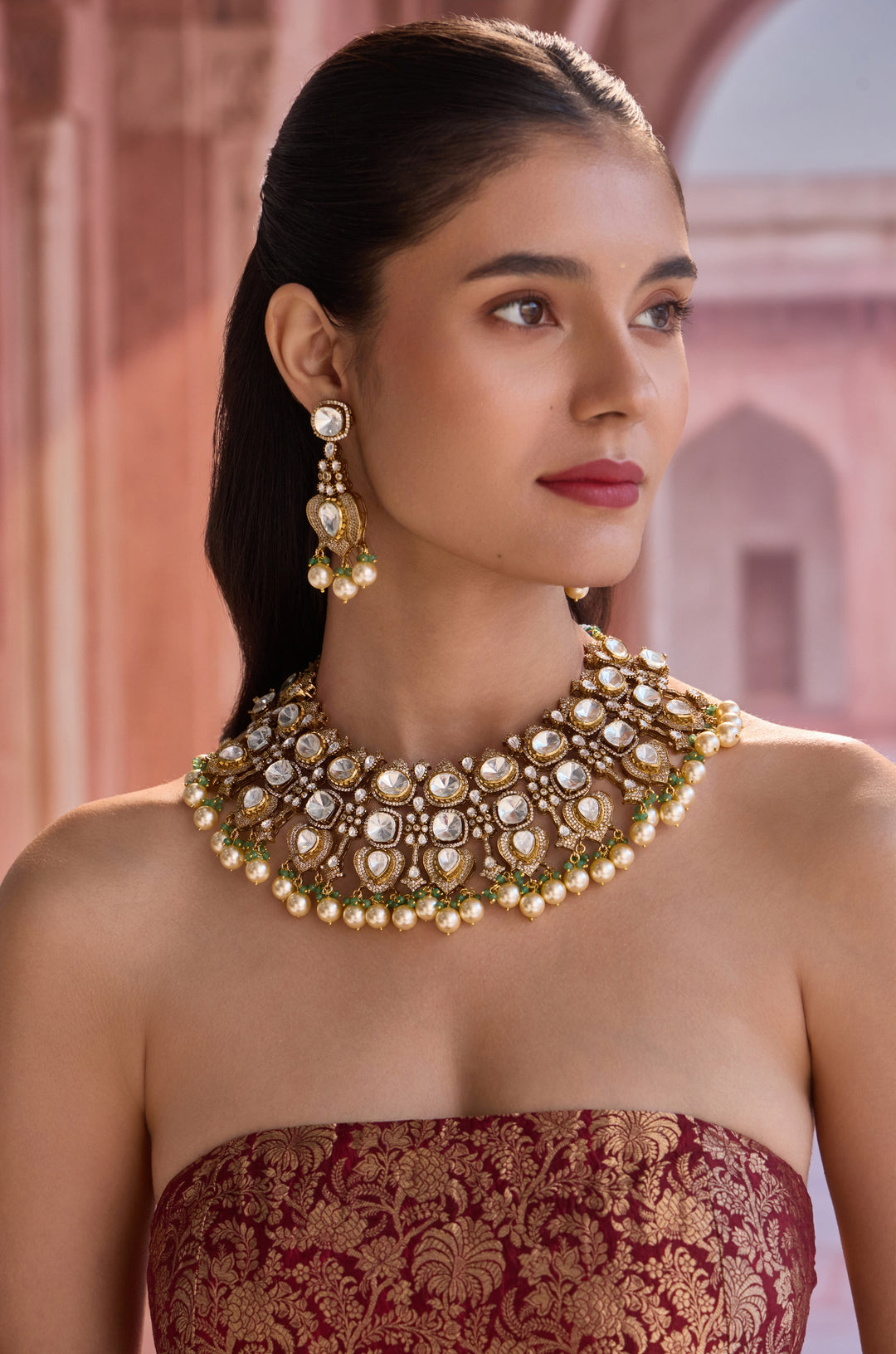 Bella Polki Necklace Set