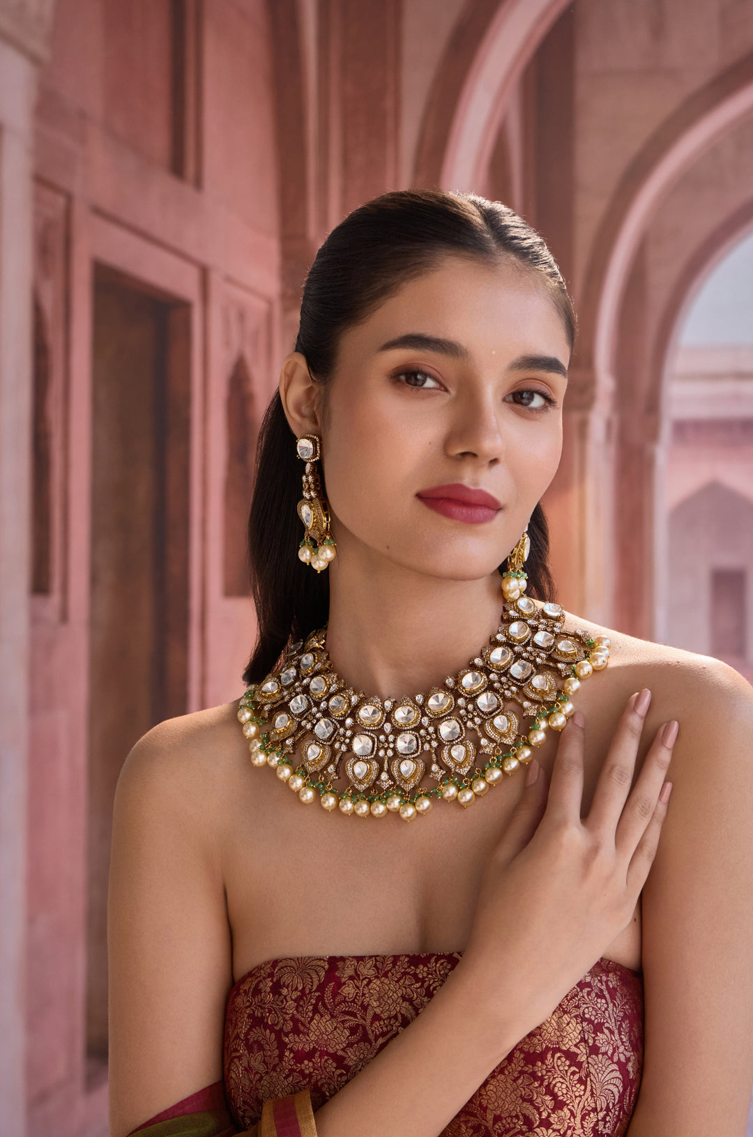 Bella Polki Necklace Set