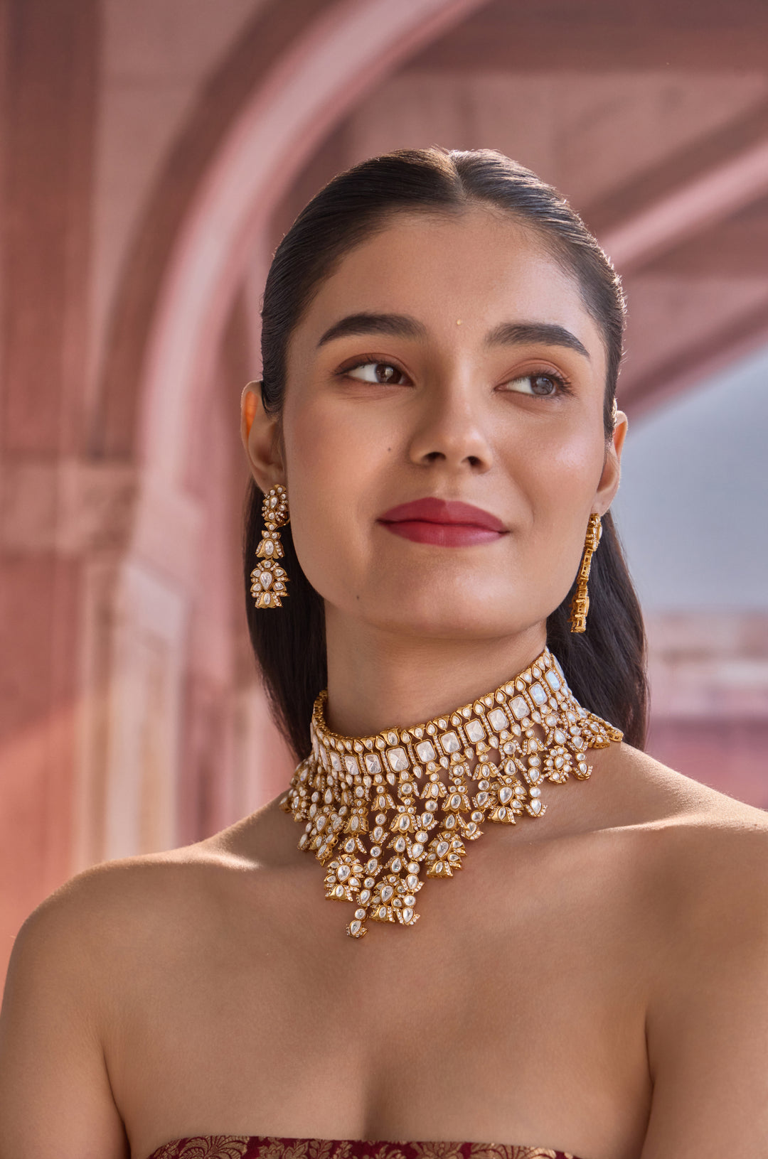 Miranshi Polki Necklace Set