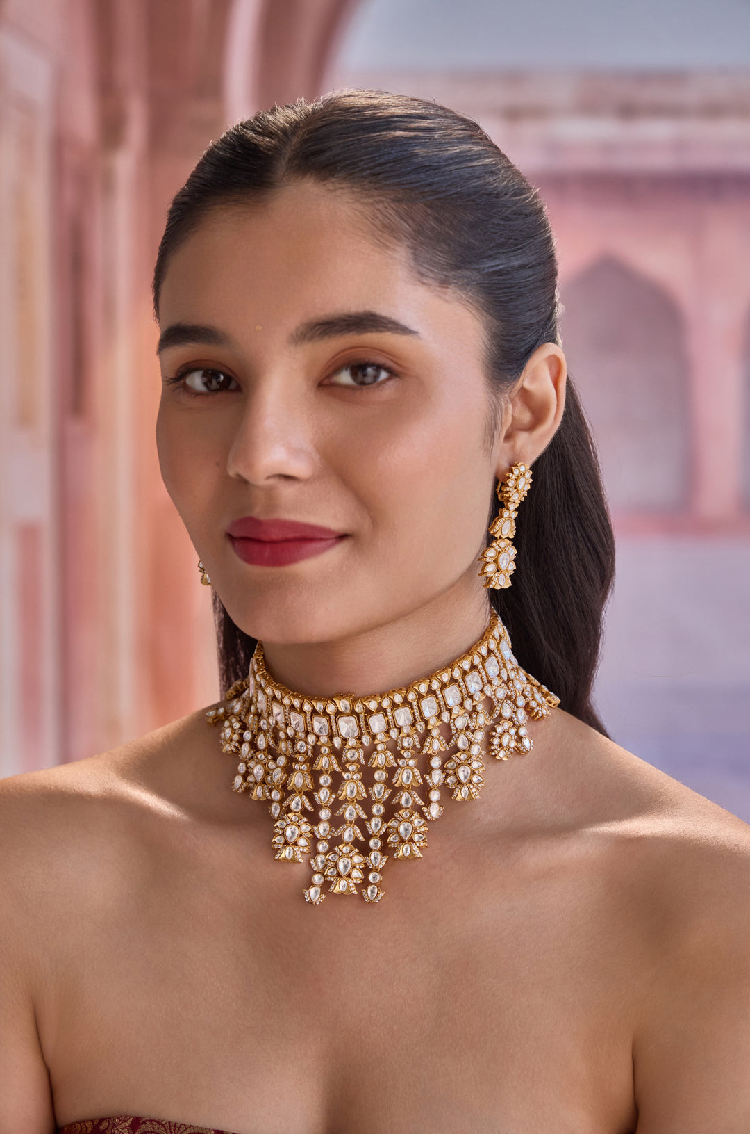 Miranshi Polki Necklace Set