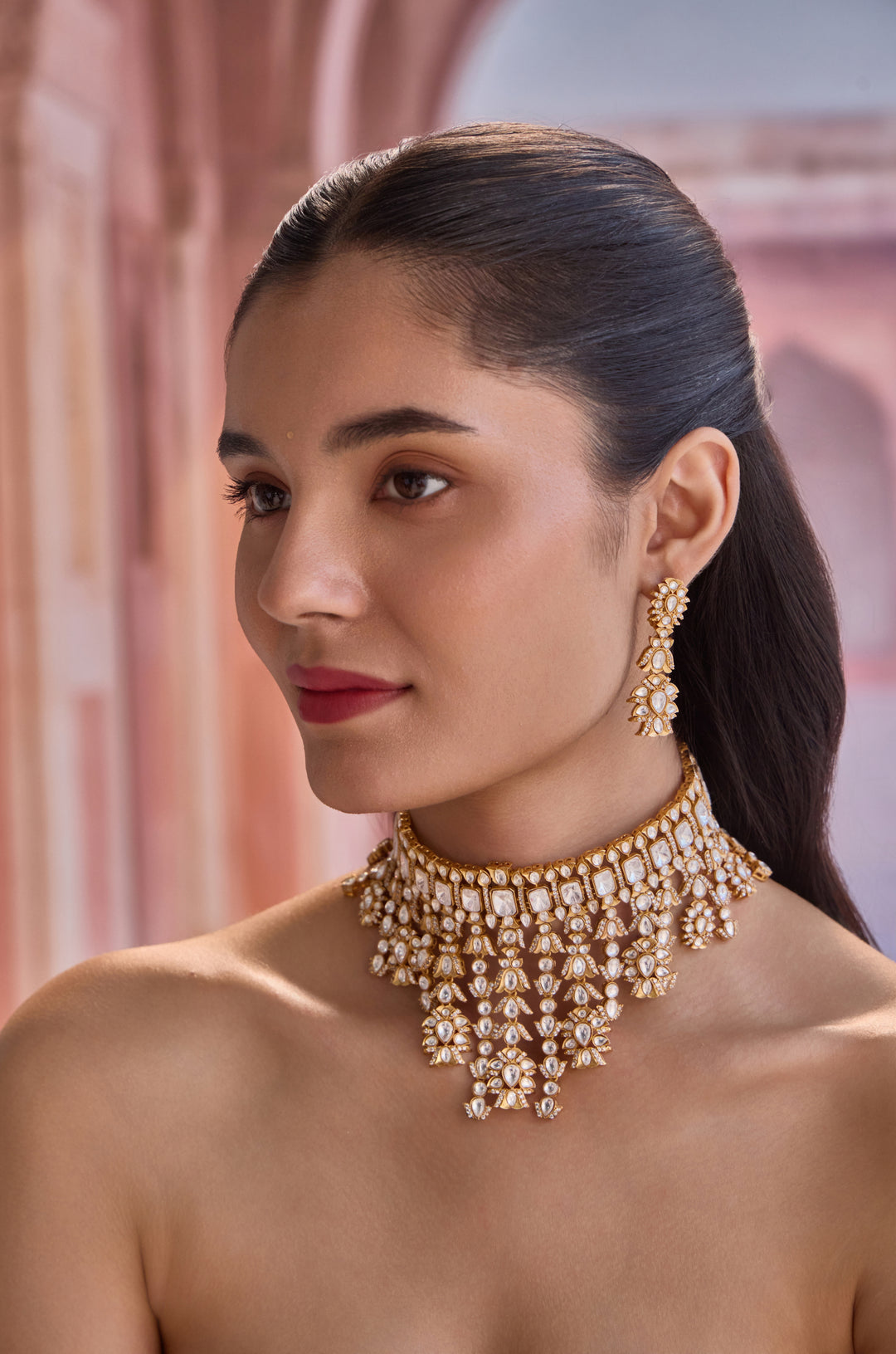 Miranshi Polki Necklace Set