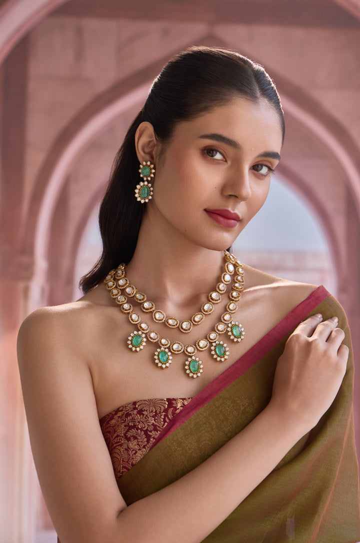Zivah Mint Polki Necklace Set
