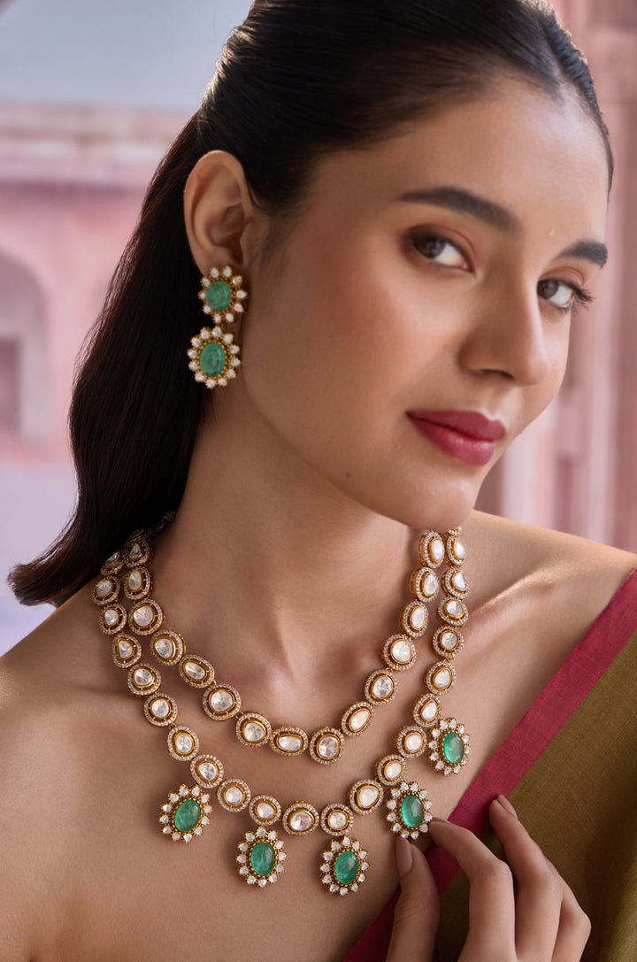 Zivah Mint Polki Necklace Set