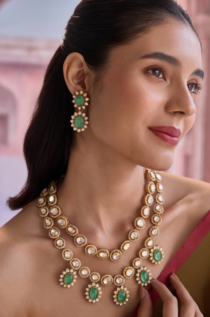 Zivah Mint Polki Necklace Set