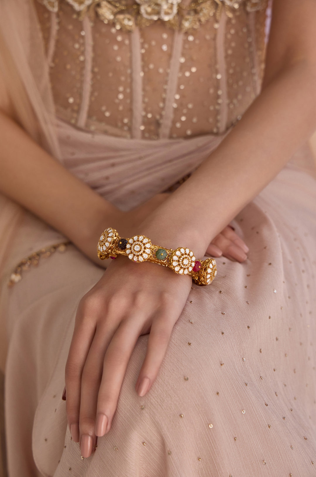 Viha Polki Pacheli Bangle
