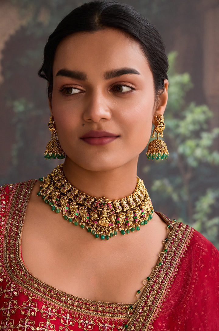 Taara Temple Work Necklace Set