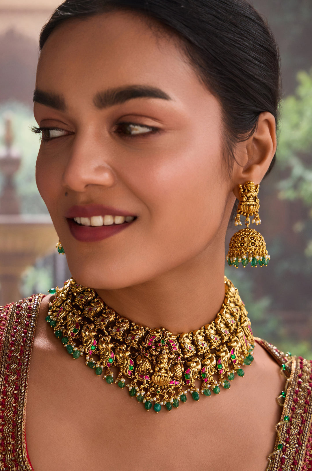 Taara Temple Work Necklace Set