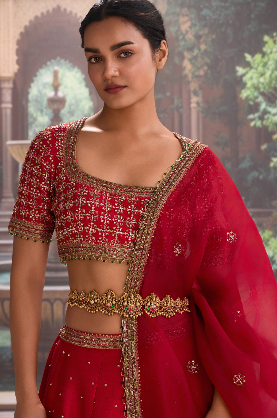 Pushpa Temple Work Waist Belt