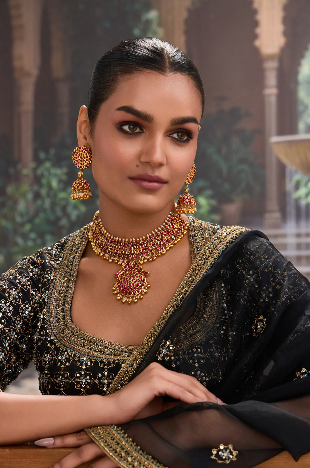 Aparna Temple Work Necklace Set