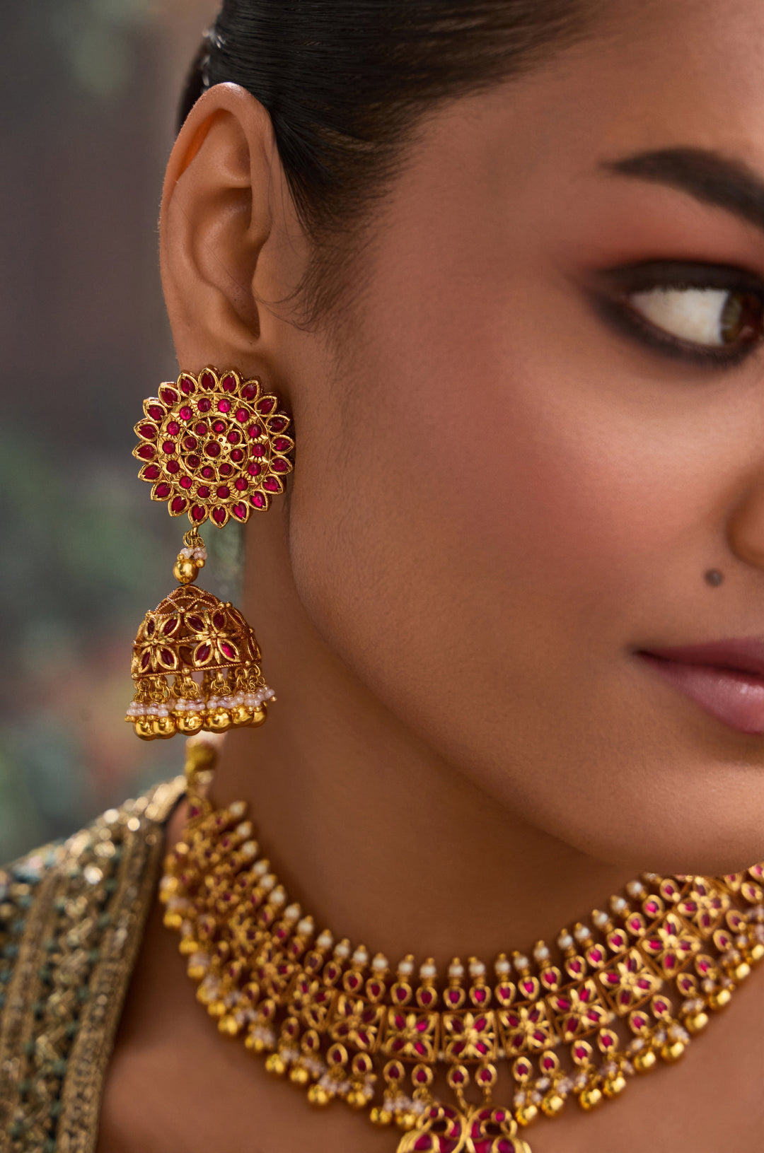 Aparna Temple Work Necklace Set