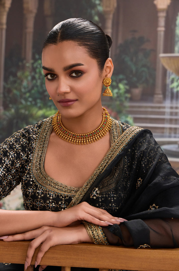 Rishika Temple Work Necklace Set