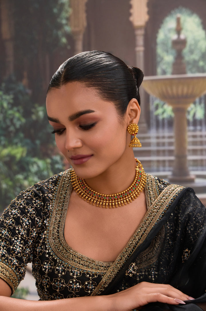 Sarthika Temple Necklace Set