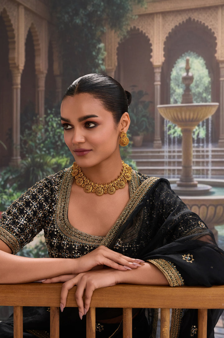 Rishika Temple Work Necklace Set