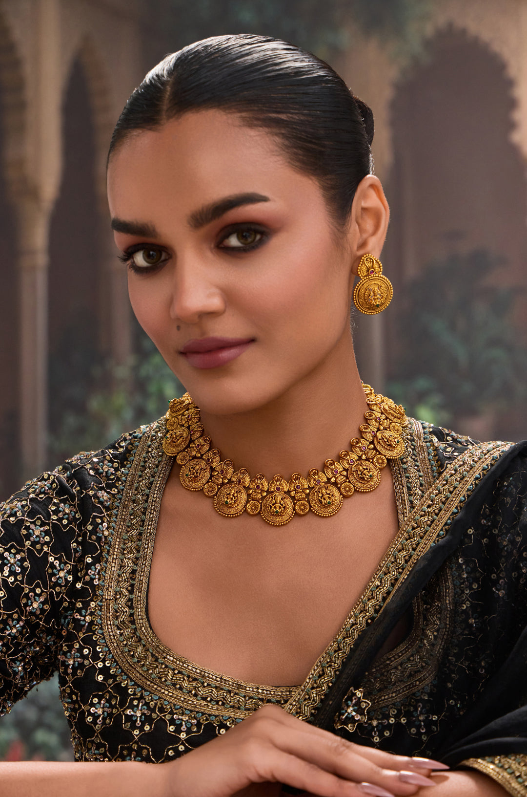 Rishika Temple Work Necklace Set