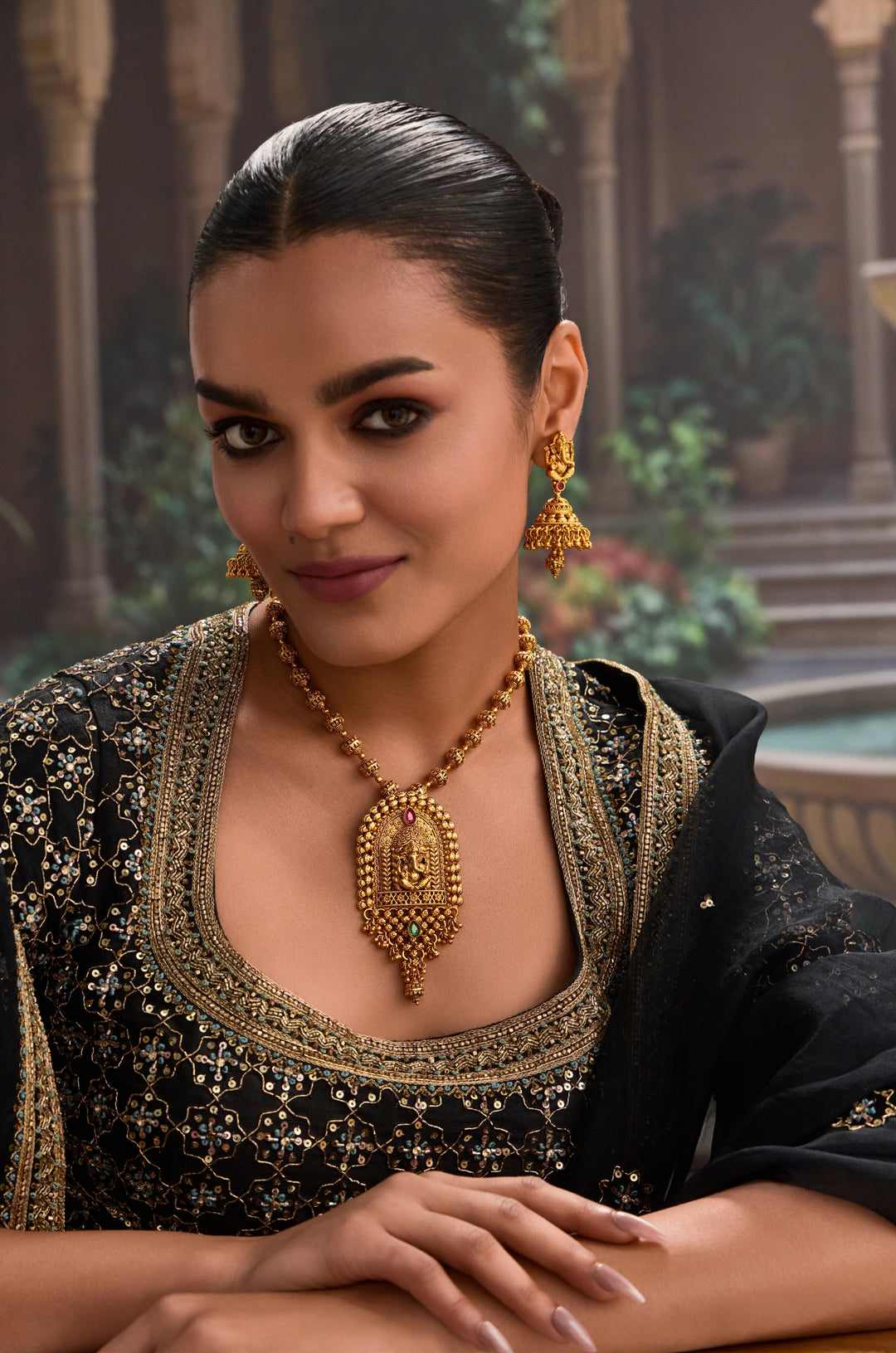 Pankti Temple Necklace Set