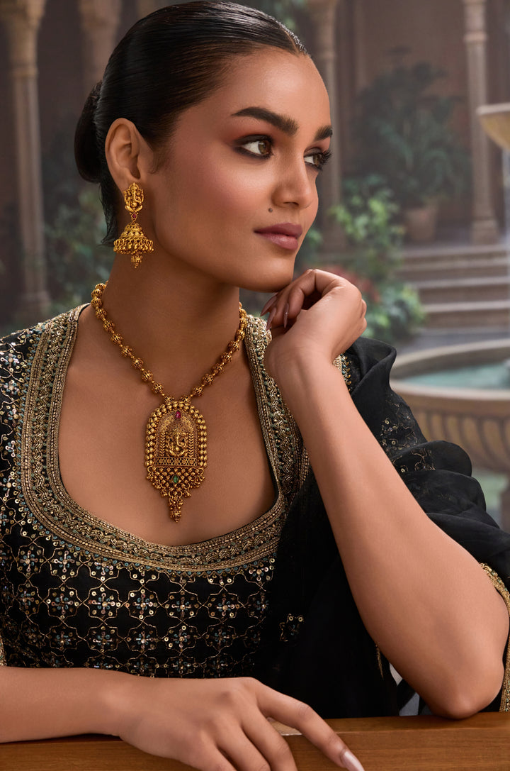 Pankti Temple Necklace Set