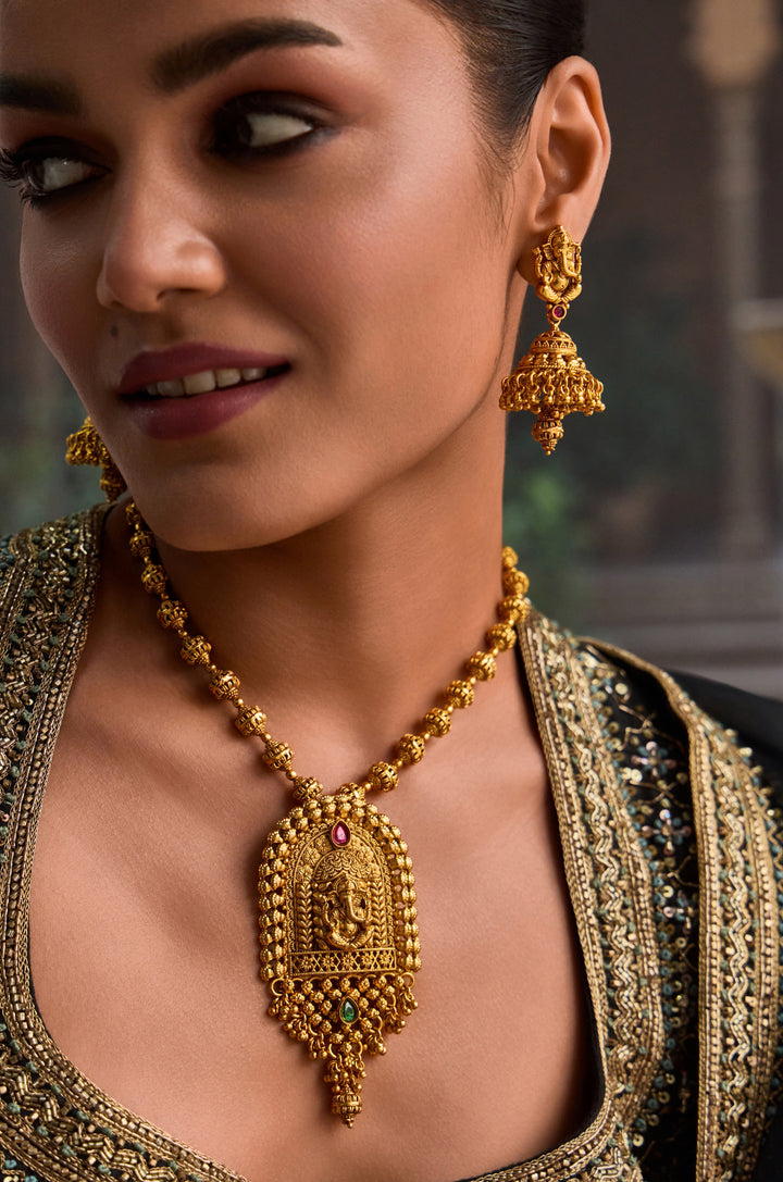 Pankti Temple Necklace Set
